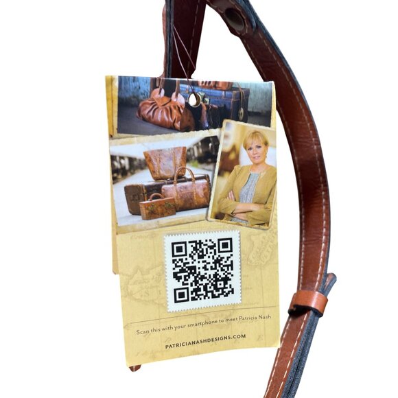 Patricia Nash Womens Brown Italian Leather Handbag Shoulder SKU 8565 - Picture 5 of 16